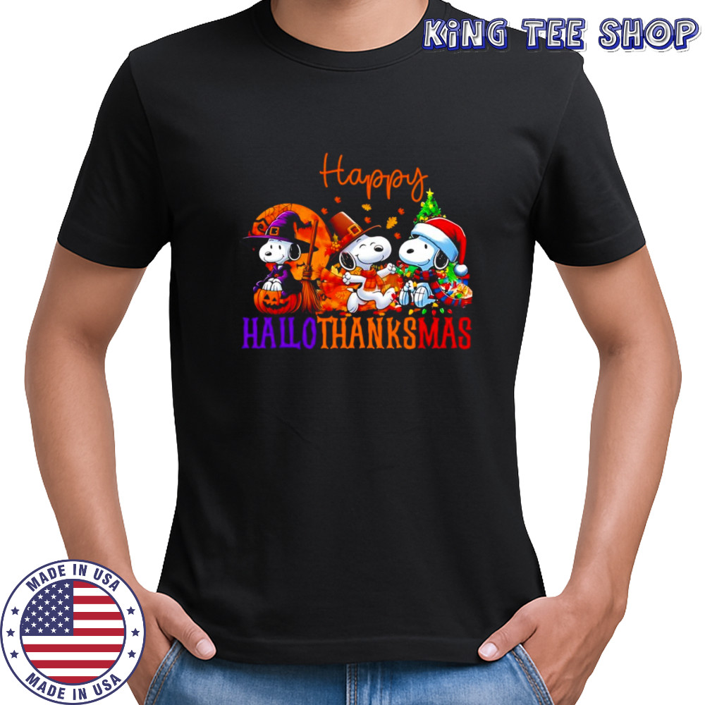 Snoopy HalloThanksMas shirt
