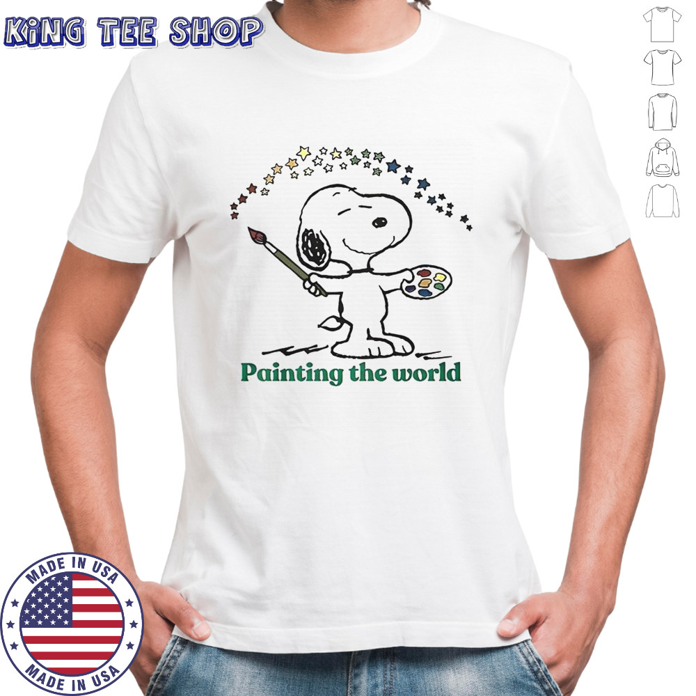 Snoopy Painting The World T-Shirt