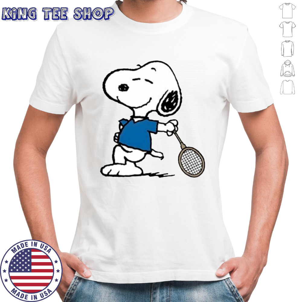 Snoopy Tennis Player cartoon shirt