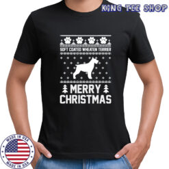 Soft coated wheaten Terrier merry X-mas Ugly Christmas sweatshirt