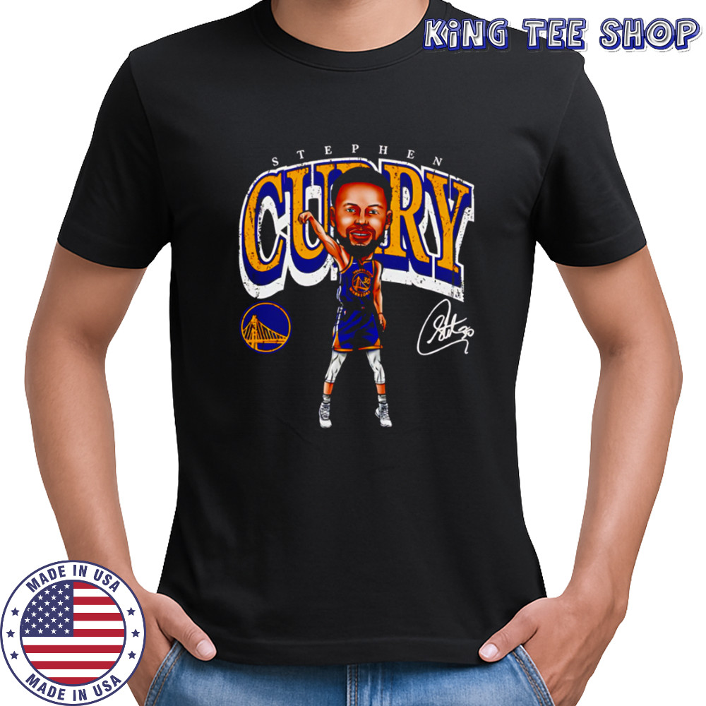 Steph Curry Golden State Warriors Cartoon signature shirt