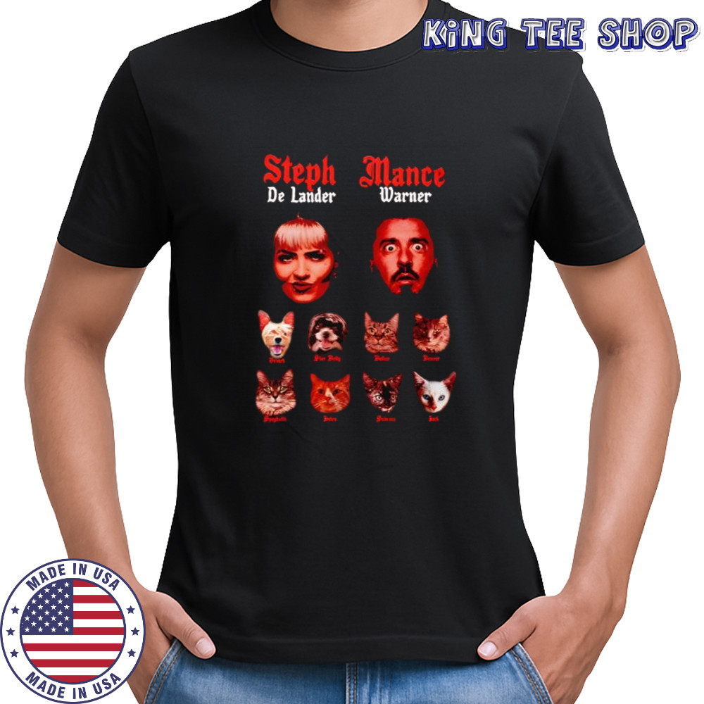 Steph De Lander and Mance Warner shirt