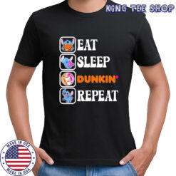 Stitch Eat Sleep Dunkin’ Repeat shirt