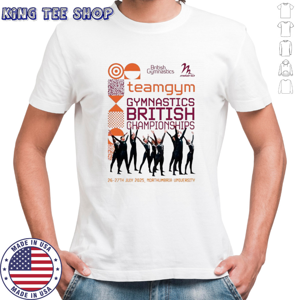 Team gym Gymmasitics British Championship 2025 shirt