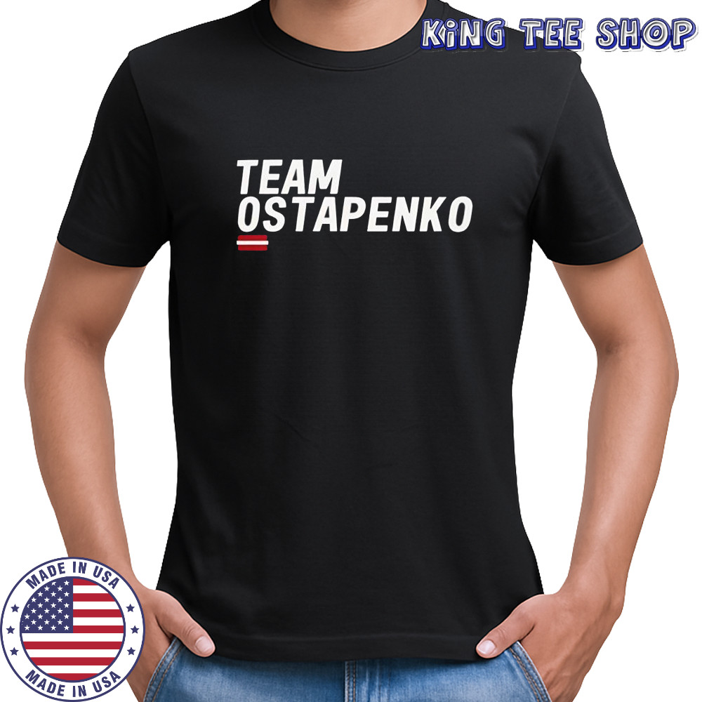 Team Ostapenko tennis lover graphic shirt