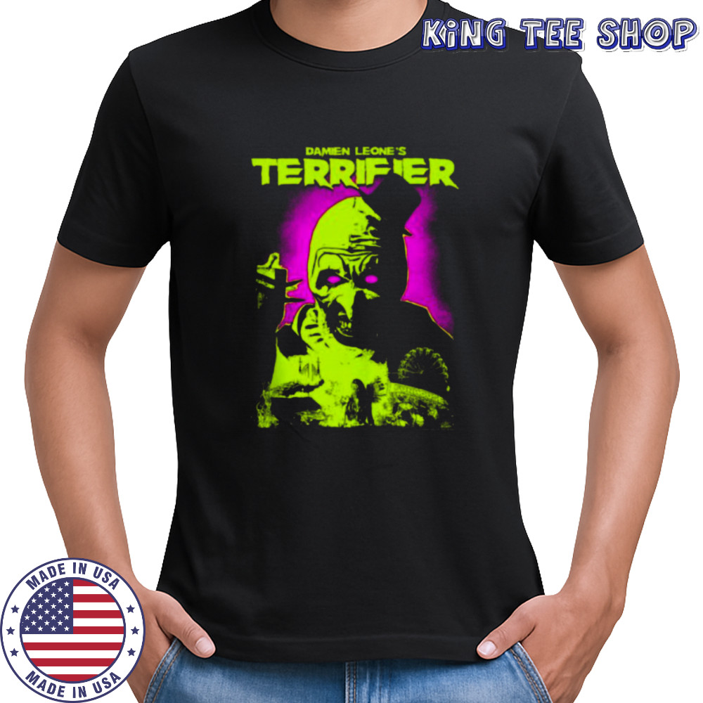 Terrifier Glowing Eyes Art Neon Poster Horror Shirt