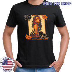 The Black rose fox fox pinup tattoo shirt