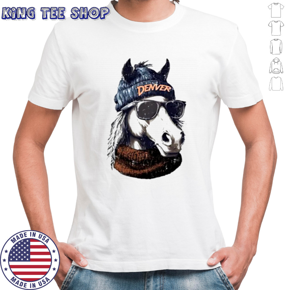 The Denver Broncos football mascot shirt