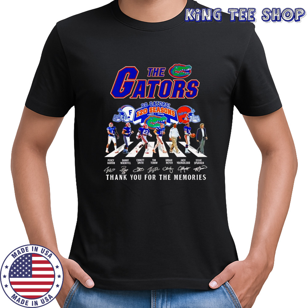 The Gators 120 seasons 1906 2025 Abbey Road thank you for the memories shirt