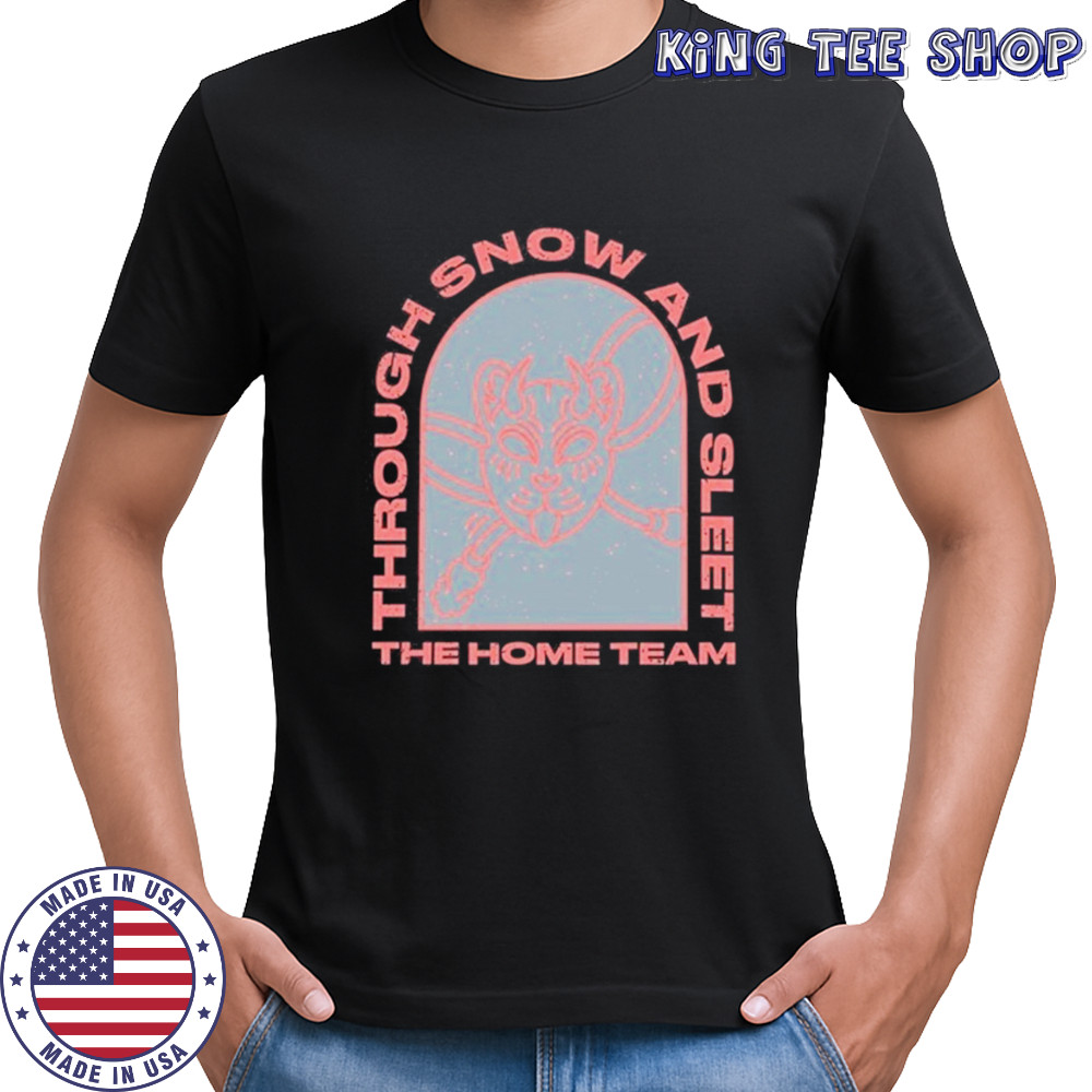 The Home Team Through Snow And T-Shirt