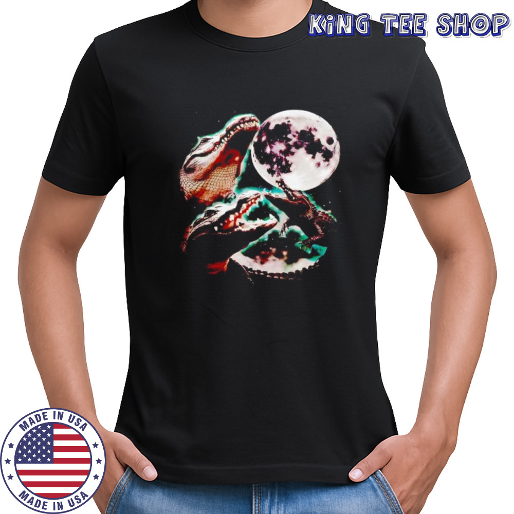 Three Alligator Moon graphic shirt