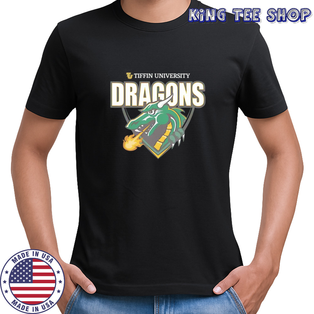 Tiffin University Dragons logo shirt