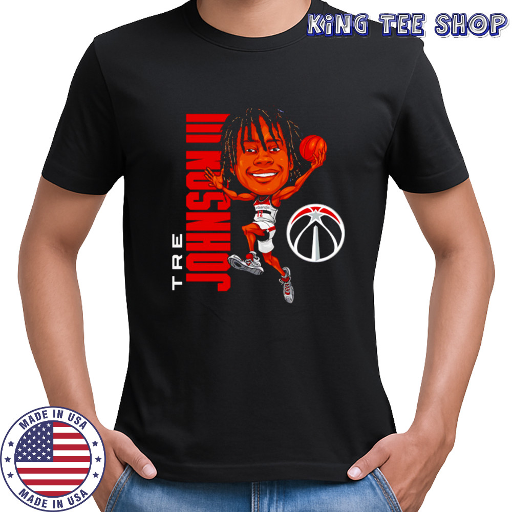 Tre Johnson III Washington Wizards Caricature cartoon shirt