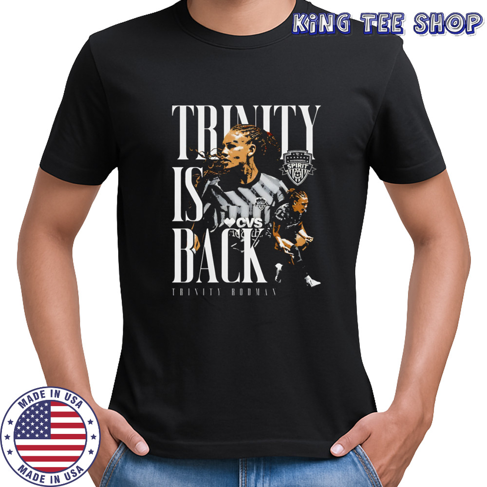 Trinity Rodman Washington Spirit trinity is back graphic shirt