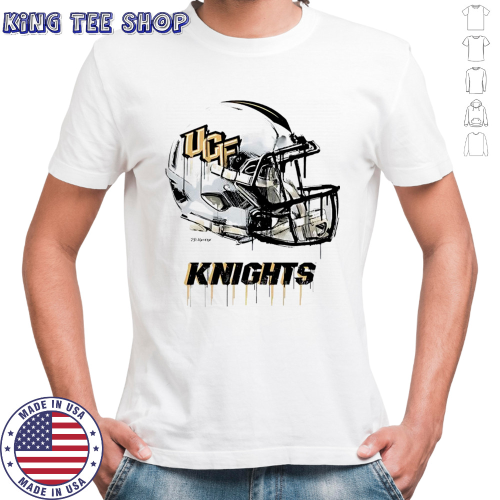 UCF Knights dripping football helmet shirt
