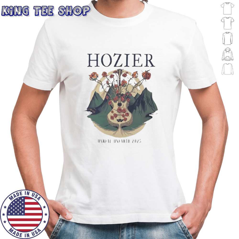 Unreal unearth 2025 guitar tour shirt
