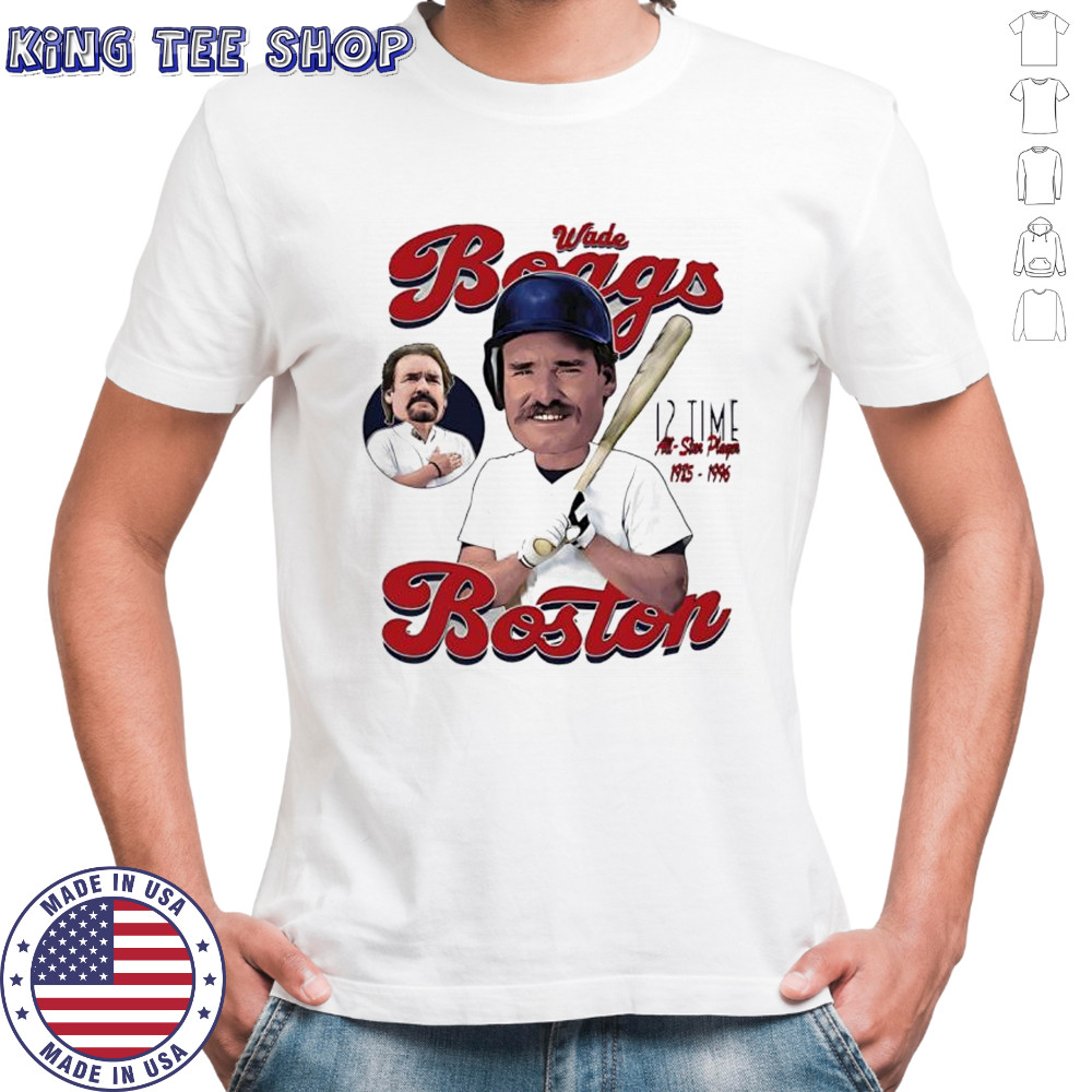 Wade Boggs Boston Comic 12 time all star player shirt