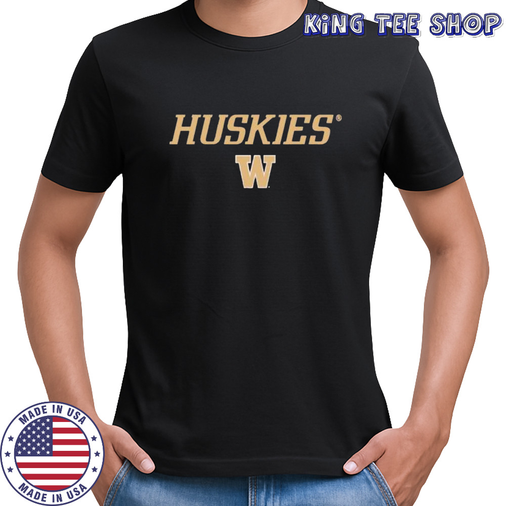 Washington Huskies Wordmark style letter shirt