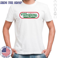 Weapons famous hot dogs shirt