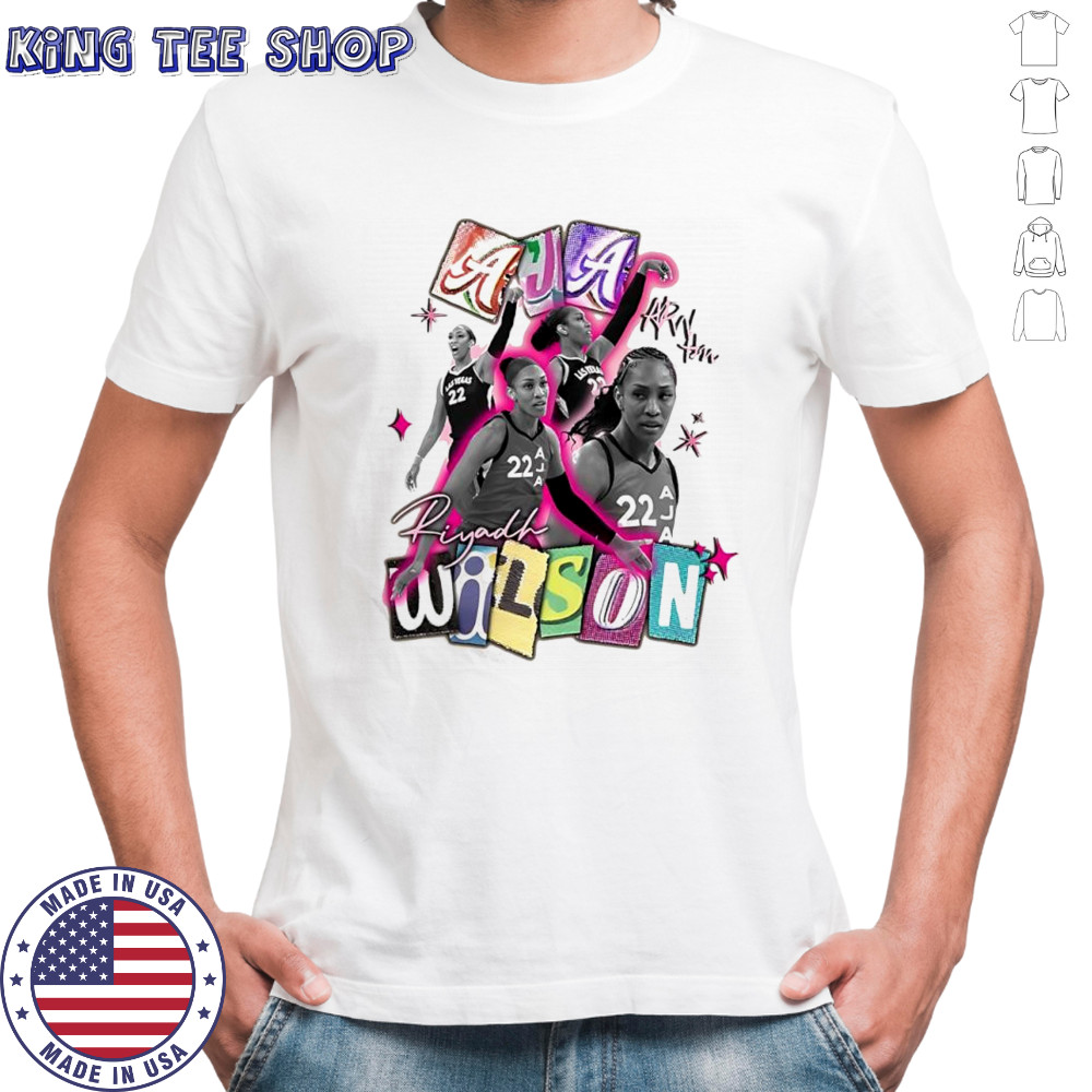 A’ja Riyadh Wilson Las Vegas Aces signature shirt