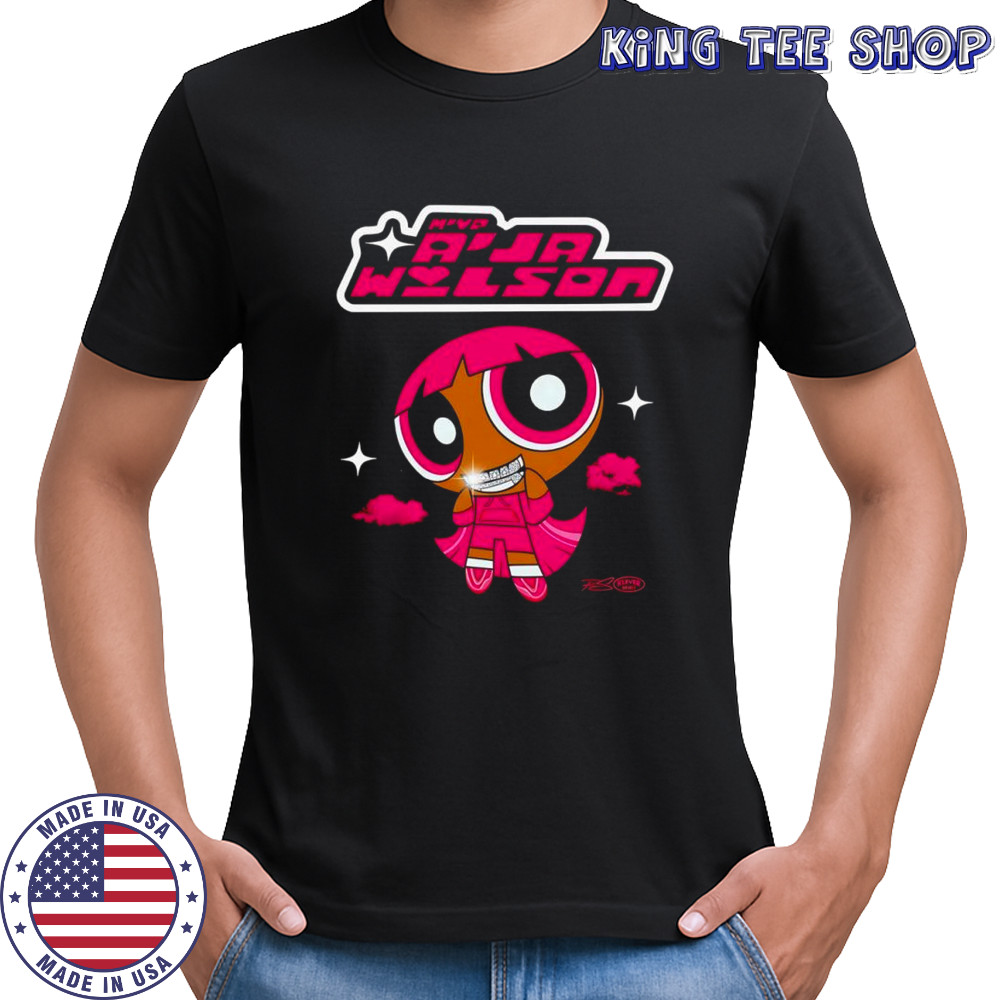 A’ja Wilson PowHERpuff Girls cartoon character twinkle shirt
