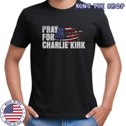 American flag Pray For Charlie Kirk shirt
