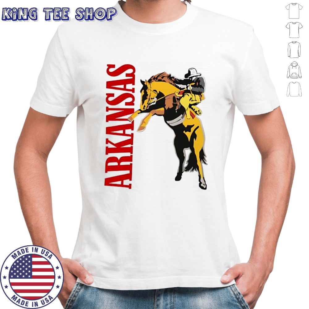 Arkansas cowboy horse shirt