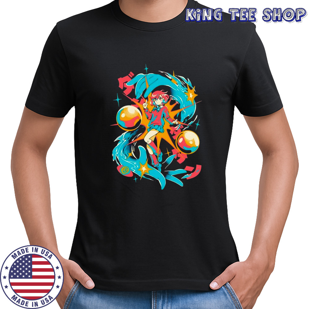 Ayase Momo DanDaDan Invisible power gold ball anime character shirt