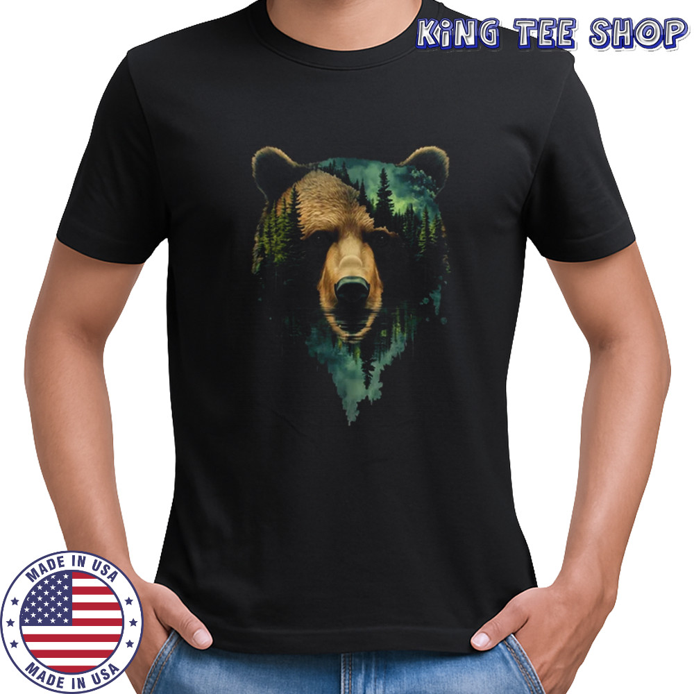 Bear Artwork Portrait Wildlife Forest Nature Lover Art shirt