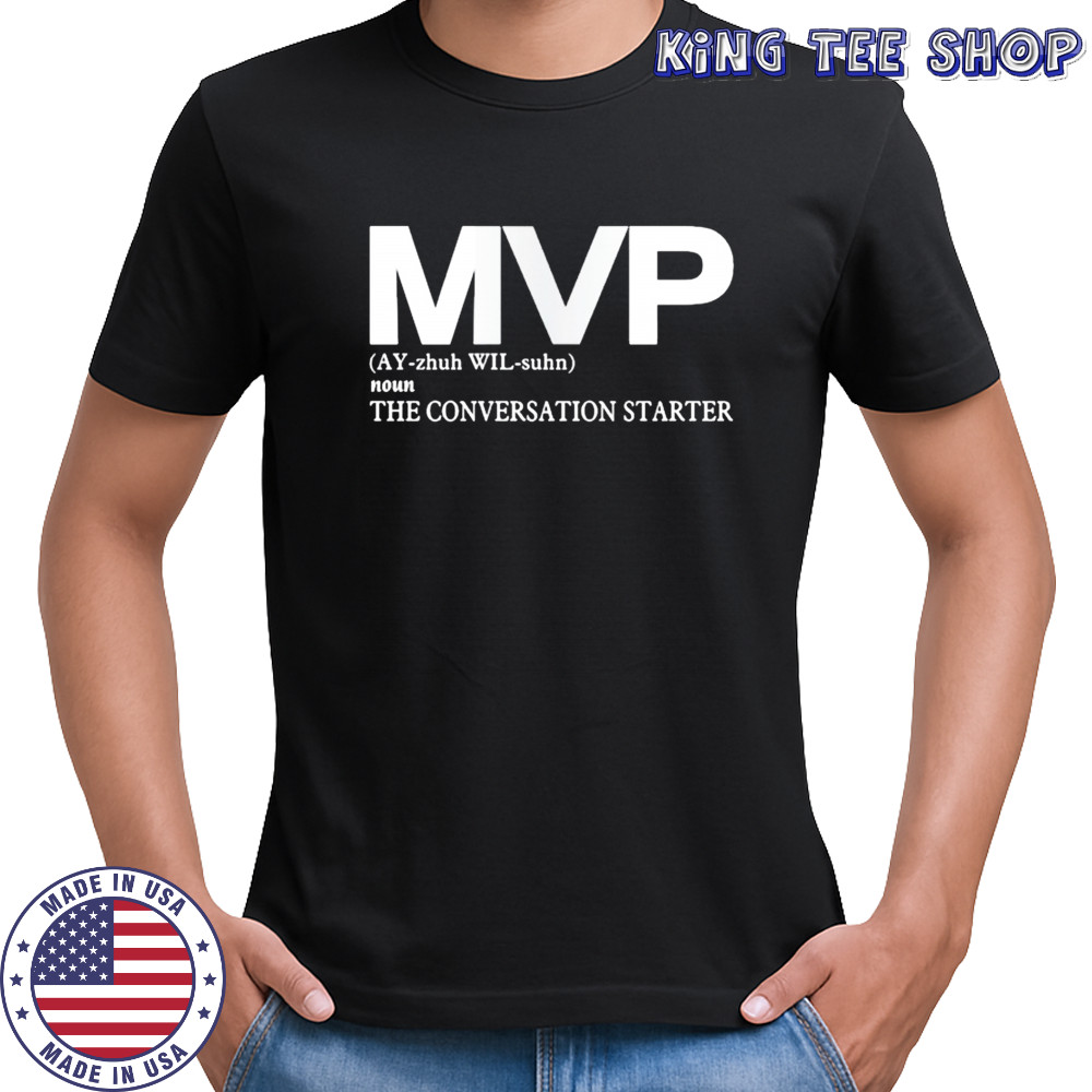 Becky Hammon Wearing MIVP The Conversation Starter T-shirt