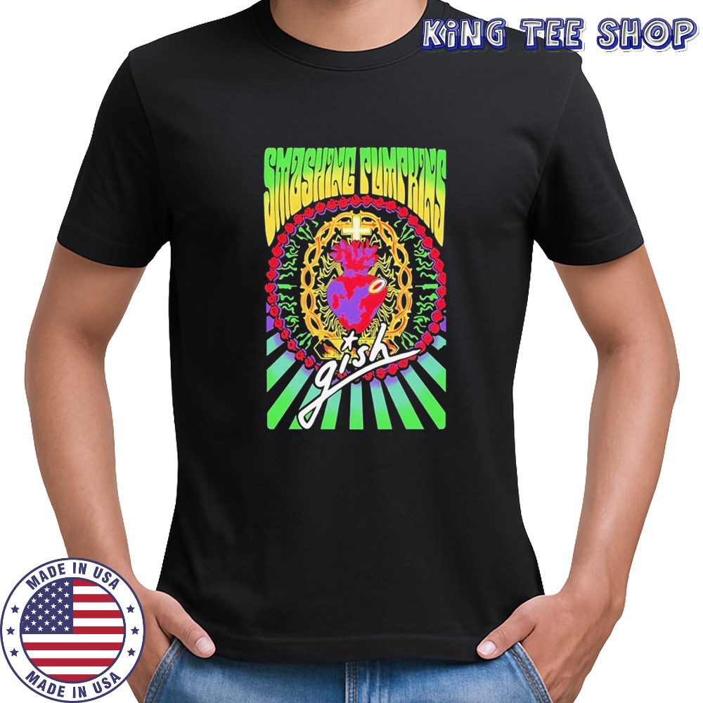 Billy Corgan Smashing Pumpkins Gish Sacred Heart T-shirt