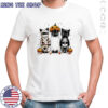 Black Cat Witch Scary Pumpkin Halloween shirt