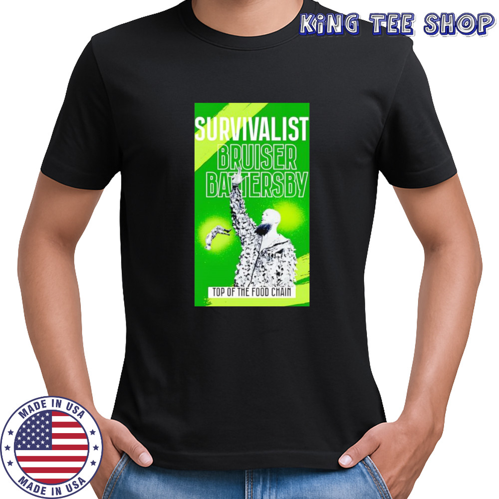 Bruiser Battersby Green Survivalist shirt