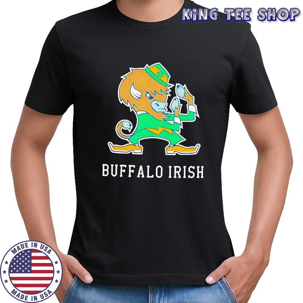 Buffalo Irish mashup Buffalo Bills and Notre Dame Fighting Irish shirt