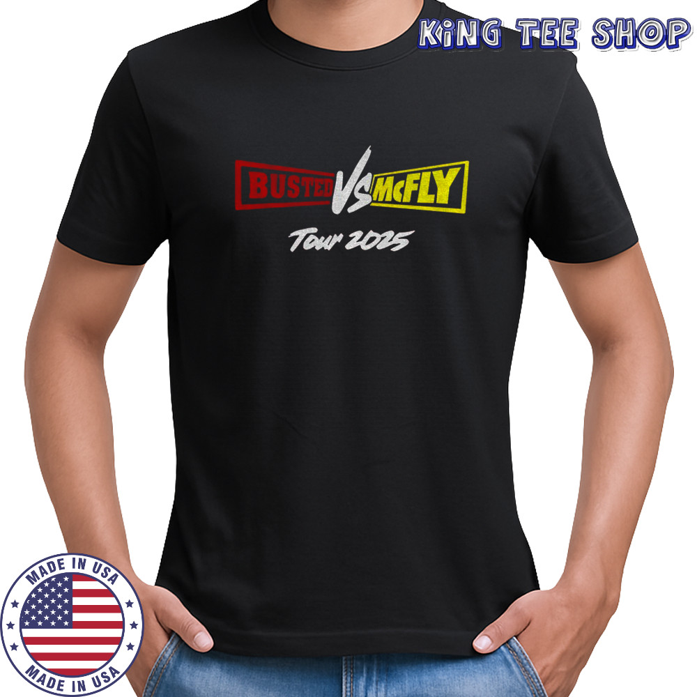Busted vs McFly party Team Tour 2025 shirt