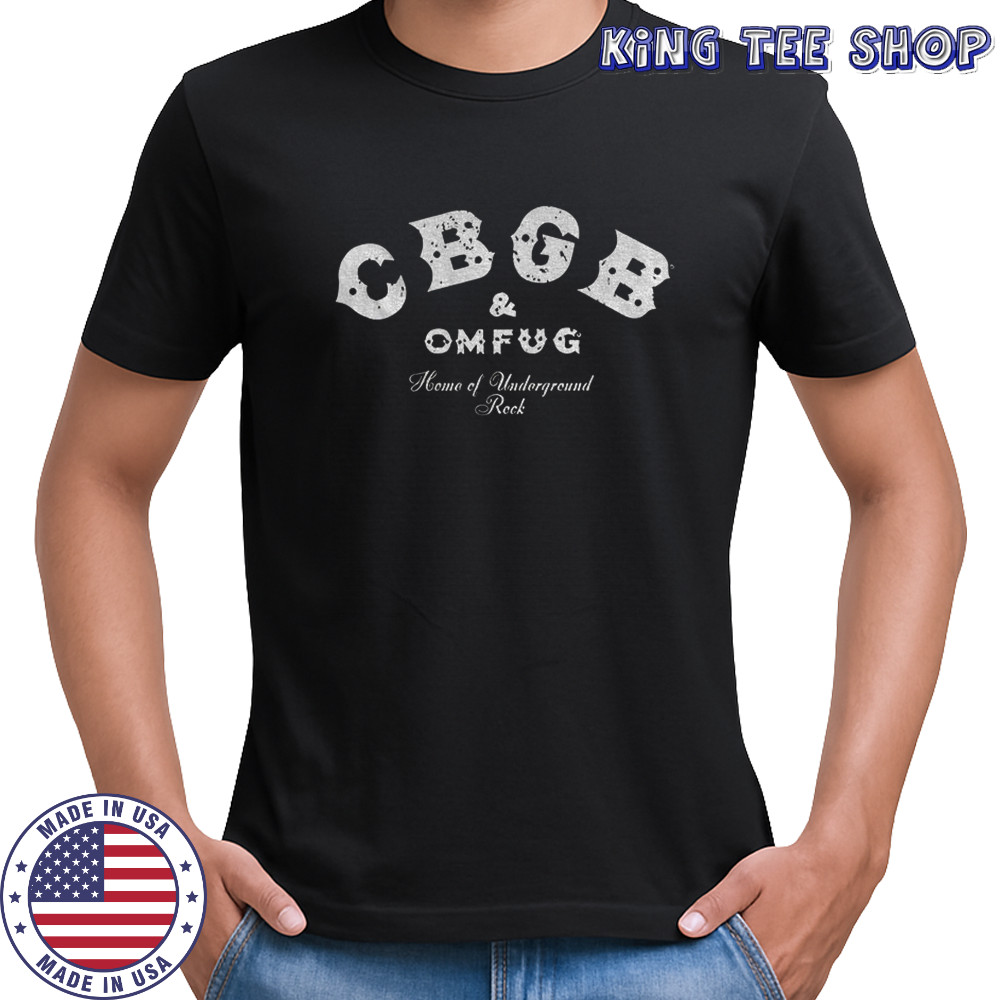 CBGB and OMFUG Home of Underground Rock logo shirt