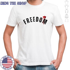 Charlie Kirk Freedom Assassination red blood shirt