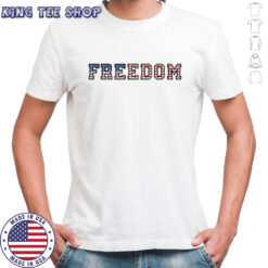 Charlie Kirk Freedom USA flag shirt