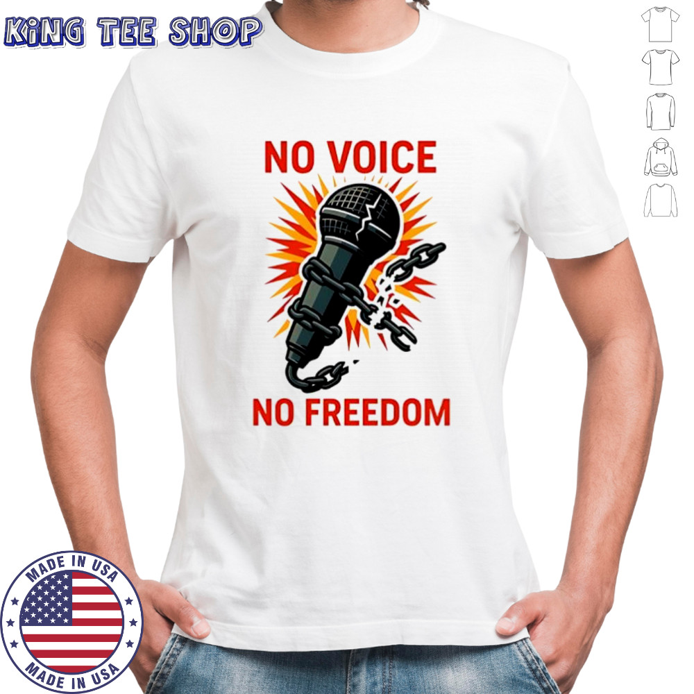 Charlie Kirk no voice no freedom shirt