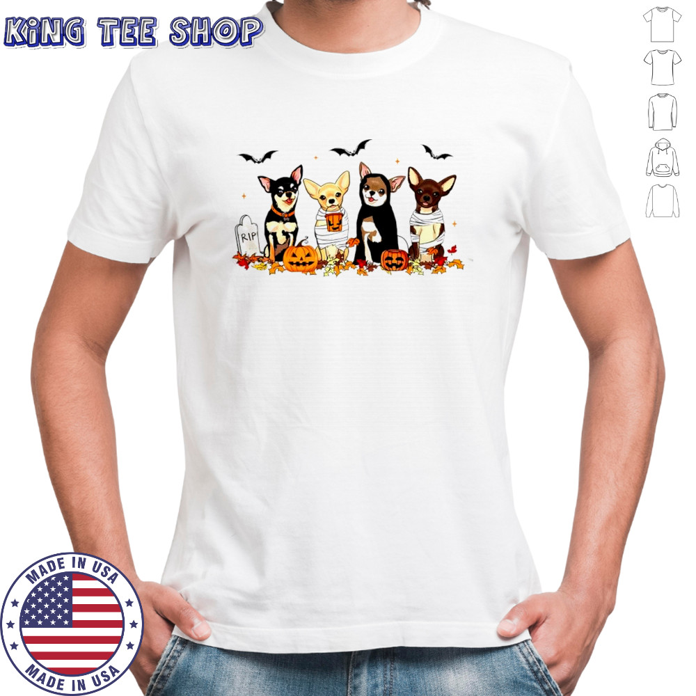 Chihuahua Ghost Dogs Pumpkin Halloween shirt