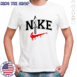 Chucky Knife Halloween Nike Logo shirt