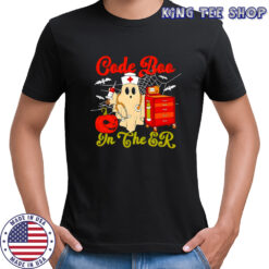 Code Boo In The Er Nurse Halloween Horror shirt