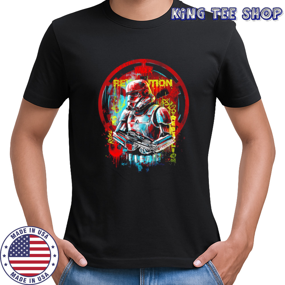Death To Vader Rebellion Star Wars Stormtrooper Graffiti shirt