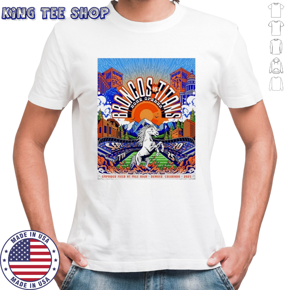 Denver Broncos vs Tennessee Titans home opener shirt