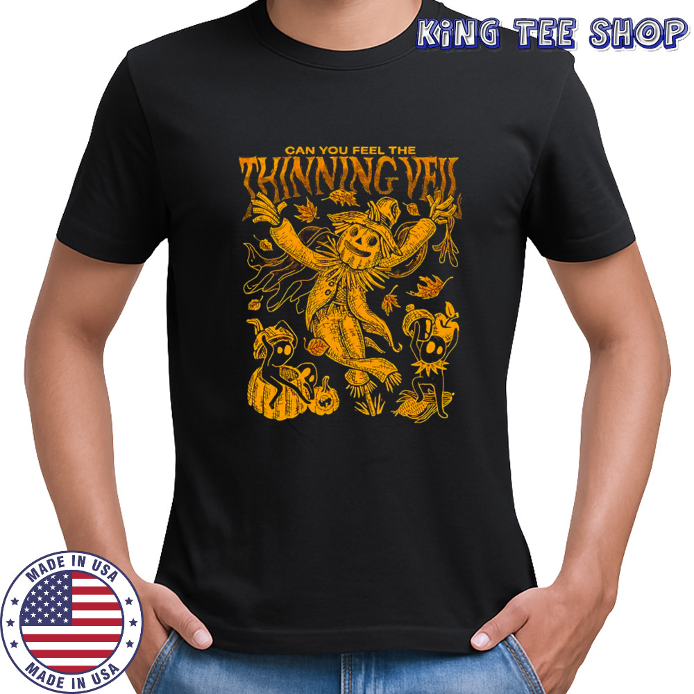 Figurehead Can you feel the Thinning veil of autumn pumpkin shirt