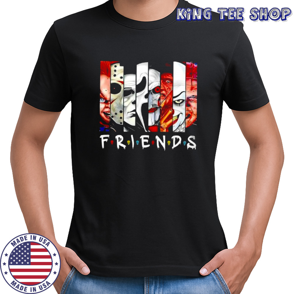 Friends Horror Movie Characters Halloween Parody shirt