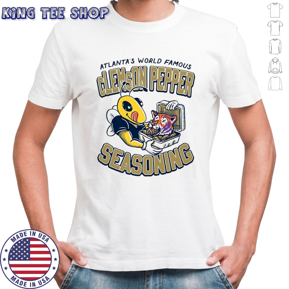 Georgia Tech Yellow Jackets Atlanta’s world famous Clemson Pepper seasoning shirt