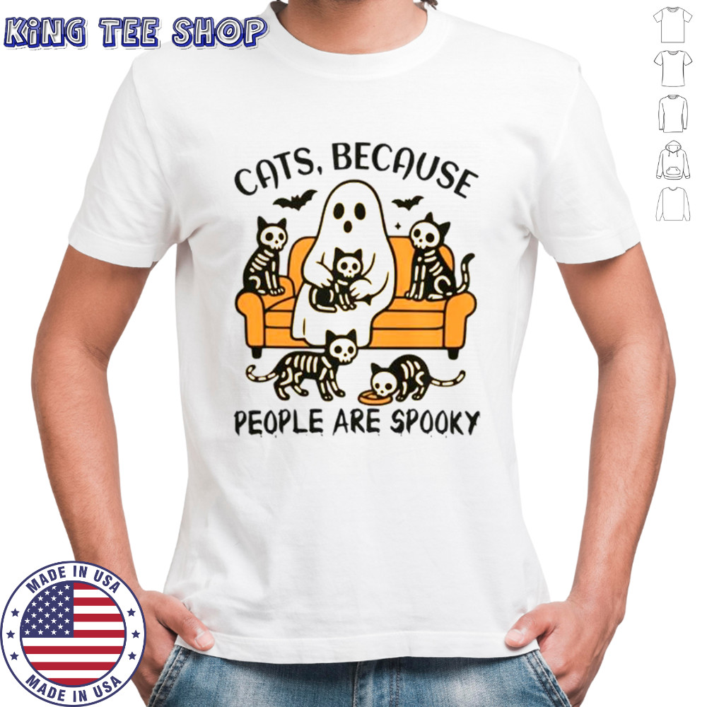 Ghost Cats Because People Are Spooky T-Shirt