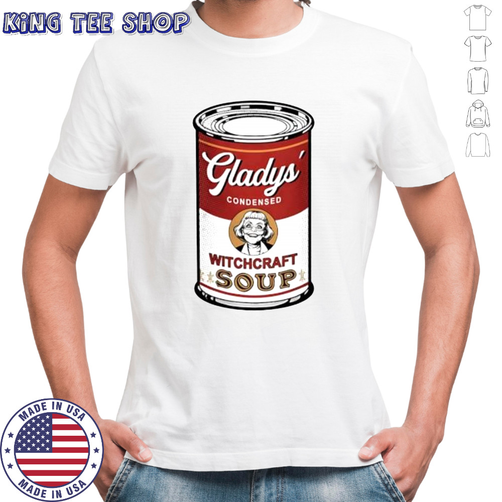 Gladys’ Condensed Witchcraft Soup classic parody art shirt