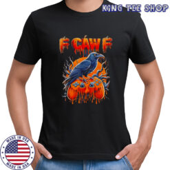 Halloween Gamer Pumpkin Dripping Gaming Crow Raven Bird Drip shirt